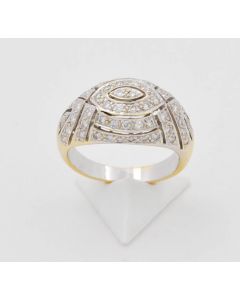  Brillant Ring 18 K Gelbgold 7,3 Gramm Größe 55