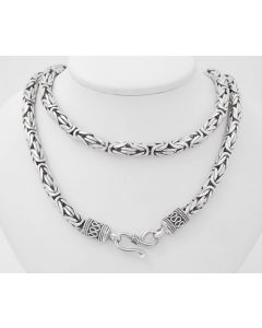 Halskette Königskette  925 Silber 126,4 Gramm 72 cm
