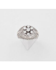 Brillantring 14 K Weißgold 5,9 Gramm Größe 55