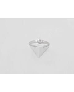 Brillantring 14 K Weißgold 2,4 Gramm Rg 56
