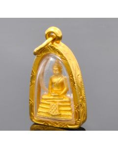 Anhänger Thai Amulett Budha 18K Gelbgold 3,1 Gramm