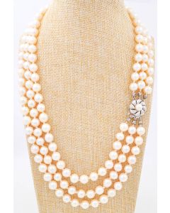 Perlenkette Akoya  14 K Weißgold 106 Gramm 46 cm