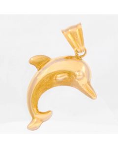 Delfin Anhänger 18 K Gelbgold 4,1 Gramm