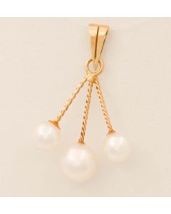 Anhänger Perle 14 k gelbgold 1,6 g 