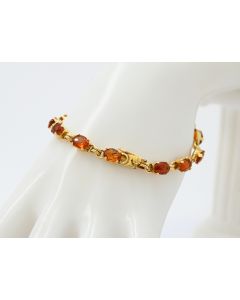Armband 18 K Gelbgold Citrin 12,8 Gramm 18 cm Art.Nr 10868