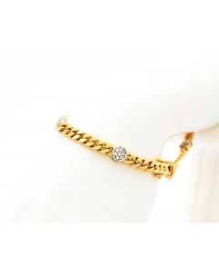 Brillant Armband 14 K Gelbgold 18,7 Gramm 19 cm Art.Nr 10487