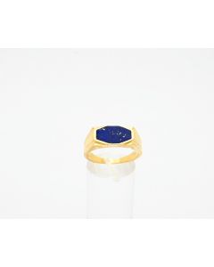 Lapis Ring 14 K Gelbgold 7 Gramm Rg 63 Art.Nr10887