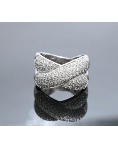 Brillantring 18 K Weißgold 18,2 Gramm 61 Art.Nr10804