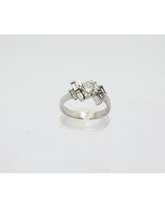 Brillantring 14 K Weißgold  5,1 Gramm Rg 55 Art.Nr 10553