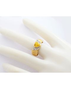 Ring 14 K Gelbgold Zirkonia 3,7 Gramm Rg 53 Art.Nr 9251