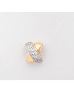 Christ Brillant Anhänger 14K Gelbgold mit 99 Brillanten ca. 0,75ct 7,7g