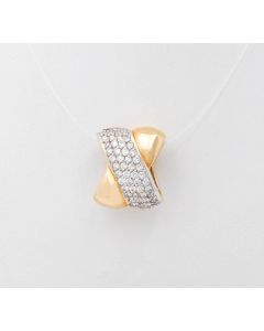 Christ Brillant Anhänger 14K Gelbgold mit 68 Brillanten ca. 0,68ct 8,2g ArtNr 2275